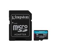 Kingston Canvas Go Plus 64GB microSDXC Card and Adapter (SDCG4/64GB)