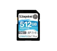 Kingston Canvas Go! Plus SD card 512GB SDXC 170R C10 UHS-I U3 V30