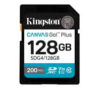 Kingston Canvas Go! Plus SDXC Card 200R C10 UHS-I U3 V30 128GB