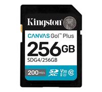 Kingston Canvas Go Plus SDXC Card 200R C10 UHS-I U3 V30 256GB SDG4/256GB