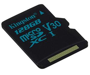 Kingston Canvas Go SDCG2/64GBSP MicroSD Card Capturing Life on the Move, Class10 UHS-I U3, Card Only