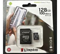 Kingston Canvas Select Plus 128GB Memory Card & Adapter, Samsung/Android Phones
