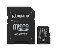 Kingston Canvas Select Plus microSD Memory Card 256GB microSDXC Gen3 150MB/s A1 Card + Adapter - SDCS3/256GB