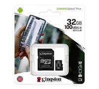 Kingston Technology 32GB micSDHC Canvas Select Plus 100R A1 C10 Card + ADP