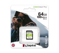 Kingston Technology 64GB SDXC Canvas Select Plus 100R C10 UHS-I U1 V10