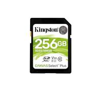 Kingston Canvas Select Plus - Flash memory card - 256 GB - Video Class V30 / UHS-I U3 / Class10 - SDXC UHS-I