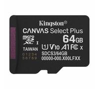 Kingston Canvas Select Plus MicroSD 100MBs C10 64GB with Adapter SDCS3/64GB