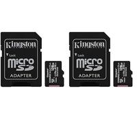 Kingston Canvas Select Plus microSD Card SDCS2/128 GB Class 10 (SD Adapter Included) (Pack of 2)