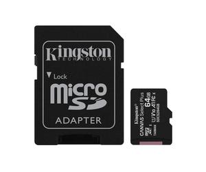 Kingston Canvas Select Plus microSD Card SDCS2/64 GB-2P1A (SDCS2/64GB-2P1A) BLK