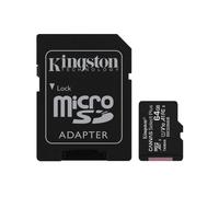 Kingston Canvas Select Plus microSD Card SDCS2/64 GB-3P1A Class 10 (3 x cards)