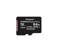 Kingston Canvas Select Plus microSD Card SDCS2/64 GB Class 10 (SD Adapter Included)