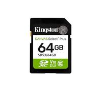 Kingston Canvas Select Plus SD Memory Card 64GB SDXC Gen3 100MB/s C10 UHS-I U1 V10 - SDS3/64GB