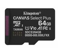Kingston Canvas Select Plus SDCS3/64GB 64GB Micro-SD Flash Card with Adapter