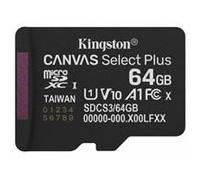 Kingston Canvas Select Plus SDCS3/64GB 64GB Micro SD UHS-I (U1) Flash Card with Adapter