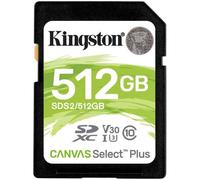 Kingston Technology 512GB SDXC Canvas Select Plus 100R C10 UHS-I U3 V30