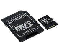 Kingston Canvas Select (SDCS/128GB) MicroSDClass 10 UHS-I Speeds Up to 80 MB/s Read (SD Adapter Included) - Bring Your HD Videos to Life