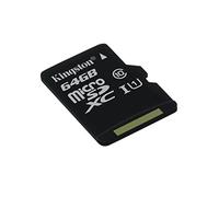 Kingston Canvas Select (SDCS/64GBSP) MicroSD Class 10 UHS-I Speeds Up to 80 MB/s Read (Card only) - Bring Your HD Videos to Life