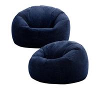 Kingston Classic Beanbag, Corduroy, Navy Blue (2-Pack) ICON Navy One Size