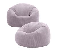 Kingston Classic Beanbag, Corduroy, Navy Blue (2-Pack) ICON Purple One Size