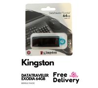 Kingston Datatraveler 100 G3 64GB USB 3.0 Flash Stick Pen Memory Drive - Black