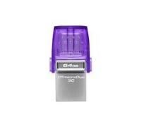 Kingston 64GB DataTraveler MicroDuo Type-A/C Flash Drive USB 3.2, Gen1, 200MB/s