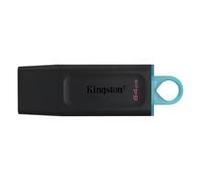 Kingston DataTraveler Exodia 64GB USB 3.2 Black with Cyan loop USB Flash Drive