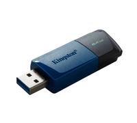 Kingston DataTraveler Exodia M 2 Pieces USB 3.2 Gen 1 DTXM/64GB-2P- with Moving Cap (Black + Blue)