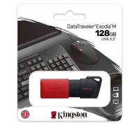 Kingston Technology DataTraveler 128GB USB3.2 Gen1 Exodia M (Black + Red)