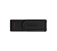 Kingston DataTraveler Exodia S USB Flash Drive - 64GB - USB 3.2 Gen 1 - USB Type A - Black/Black - DTXS/64GB