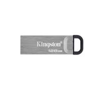 Kingston DataTraveler Kyson USB 3.2 Gen 1 Flash Drive 128GB - Stylish Capless Metal Case