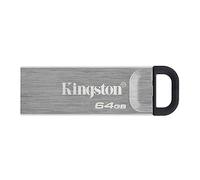Kingston DataTraveler Kyson USB 3.2 Gen 1 Flash Drive 64GB - Stylish Capless Metal Case