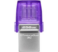 Kingston DataTraveler microDuo 3C 64GB 128GB 256GB USB-C & USB-A Flash Drive | Speeds up to 200 MB/s | USB 3.2 Gen 1 Blue