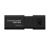 Kingston DT100G3/128GB DataTraveler 100 G3, USB 3.0, 3.1 Flash Drive, 128 GB, Black