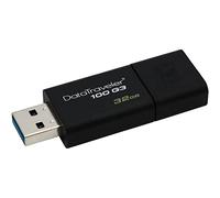 Kingston DT100G3/32GB DataTraveler 100 G3 USB 3.0 Flash Drive, 32 GB, Black