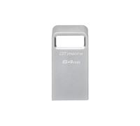 Kingston DTMC3G2/64GB 64GB DataTraveler Micro USB Flash Drive, Metal, 200MB/s