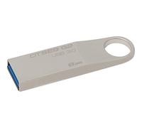 Kingston DTSE9G2/8GB DataTraveler SE9 G2 8 GB USB 3.0 (Windows/Mac), Metal Casing, Silver