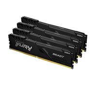 Kingston FURY Beast 16GB (4x4GB) 2666MHz DDR4 CL16 Desktop Memory Kit of 4 KF426C16BBK4/16