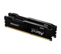 Kingston FURY Beast Black 16 GB (2 x 8 GB) 1866 MHz DDR3 CL10 Desktop Memory Kit of 2 KF318C10BBK2/16