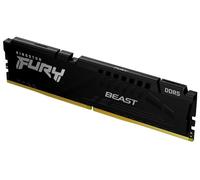 Kingston FURY Beast Black DDR5 16GB 6400MT/s CL32 DIMM Desktop Gaming Memory Single Module AMD EXPO and Intel XMP - KF564C32BBE-16