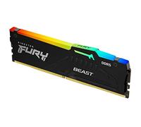 Kingston FURY Beast Black RGB 128GB (4x32GB) 5600MT/s DDR5 CL40 DIMM Desktop Gaming Memory Kit of 4 Intel XMP - KF556C40BBAK4-128