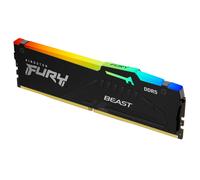 Kingston FURY Beast Black RGB 16GB 6000MT/s DDR5 CL36 DIMM Desktop Gaming Memory
