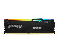 Kingston FURY Beast Black RGB 64GB (2x32GB) 6000MT/s DDR5 CL30 DIMM Desktop Gaming Memory Kit of 2 Intel XMP - KF560C30BBAK2-64