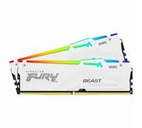 Kingston Technology FURY Beast 64GB 5600MT/s DDR5 CL36 DIMM (Kit of 2) White RGB EXPO