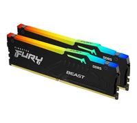 Kingston FURY Beast Black RGB 32GB (2x16GB) 5200MT/s DDR5 CL40 DIMM Desktop Gaming Memory Kit of 2 - KF552C40BBAK2-32