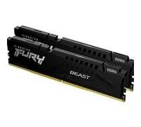 Kingston FURY Beast KF556C36BBEK2-64 64GB (2x 32GB) DIMM System Memory, 5600MHz, DDR5, CL36, Black, Intel XMP, AMD EXPO