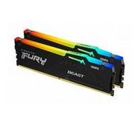 Kingston FURY Beast KF560C36BBEAK2-16 16GB (2x 8GB) DIMM System Memory, 6000MHz, DDR5, CL36, Black, RGB, Intel XMP, AMD EXPO