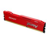 Kingston FURY Beast Red 8 GB 1600 MHz DDR3 CL10 Desktop Memory Single Module KF316C10BR/8