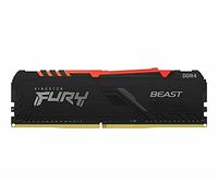 Kingston FURY Beast RGB 16GB 3200MT/s DDR4 CL16 Desktop Memory Single Stick KF432C16BBA/16