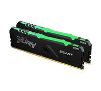Kingston FURY Beast RGB 32GB (2x16GB) 3200MT/s DDR4 CL16 Desktop Memory Kit of 2 KF432C16BB1AK2/32