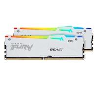 Kingston Technology FURY Beast 32GB 6400MT/s DDR5 CL32 DIMM (Kit of 2) White RGB XMP